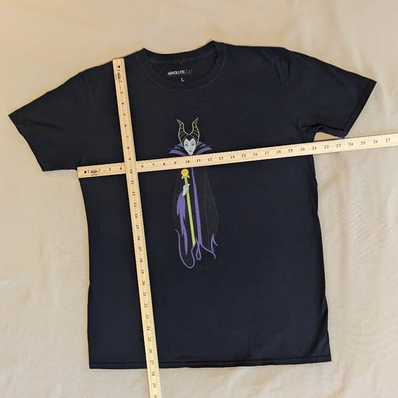 Sleeping Beauty Classic Maleficent Black T-Shirt | Sz Lg - Picture 2 of 4